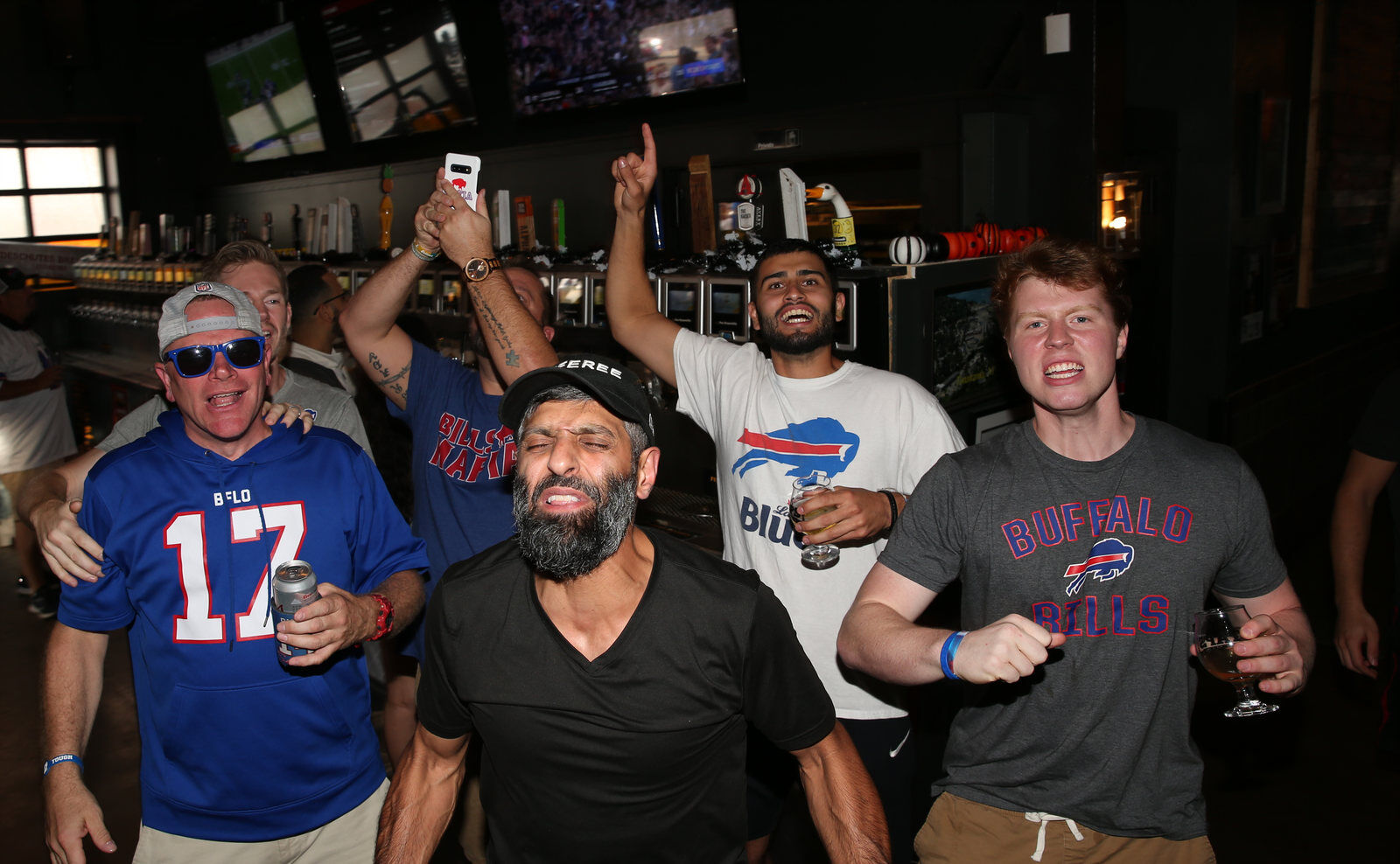 Buffalo Bills backers took over the the Taps on Main Bar